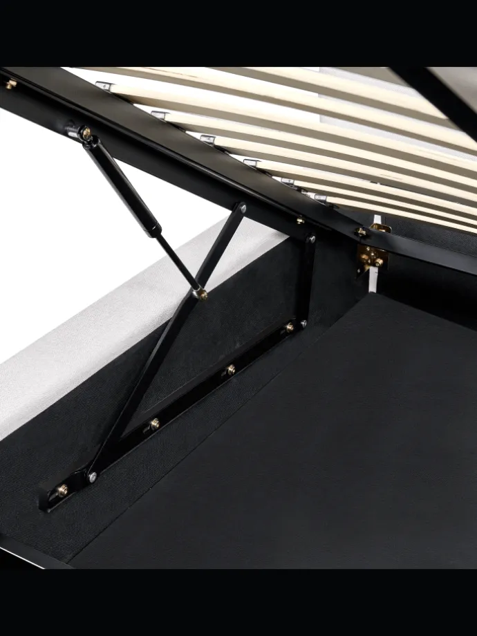 Doppelbett BASTON in Weiß - (W) 192 x (H) 94 x (L) 227 cm