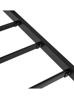 Doppelbett BREUILLET in Schwarz/Beige - (W) 165 x (H) 95 x (L) 207 cm