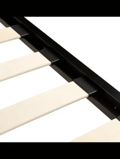 Doppelbett CLAMART in Schwarz/Beige - (W) 187 x (H) 85 x (L) 210 cm