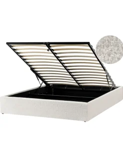 Doppelbett DINAN in Weiß - (W) 167 x (H) 31 x (L) 214 cm