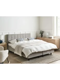 Doppelbett DUKE in Grau/Schwarz - (W) 161 x (H) 102 x (L) 216 cm