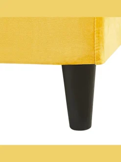 Doppelbett FITOU in Gelb/Braun - (W) 190 x (H) 87 x (L) 214 cm