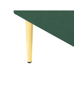 Doppelbett FLAYAT in Grün/Gold - (W) 133 x (H) 109 x (L) 215 cm