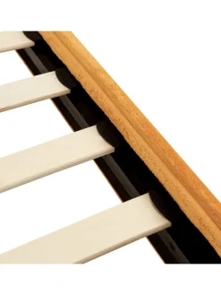 Doppelbett FLAYAT in Orange/Schwarz - (W) 193 x (H) 109 x (L) 215 cm