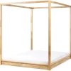 Doppelbett HERLIERE in Braun - (W) 172 x (H) 195 x (L) 212 cm