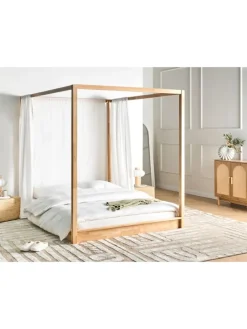Doppelbett HERLIERE in Braun - (W) 172 x (H) 195 x (L) 212 cm