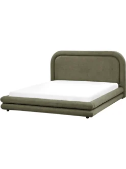 Doppelbett LAVARDENS in Grün/Schwarz - (W) 181 x (H) 107 x (L) 222 cm