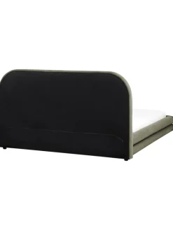 Doppelbett LAVARDENS in Grün/Schwarz - (W) 181 x (H) 107 x (L) 222 cm