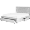 Doppelbett LIEVIN in Grau - (W) 165 x (H) 122 x (L) 217 cm