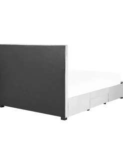 Doppelbett LIEVIN in Grau - (W) 165 x (H) 122 x (L) 217 cm