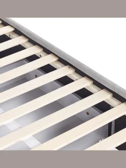 Doppelbett LIEVIN in Grau - (W) 165 x (H) 122 x (L) 217 cm