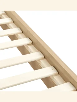 Doppelbett LIMANTON in Beige/Schwarz/Braun - (W) 181 x (H) 118 x (L) 215 cm