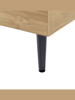 Doppelbett LIMANTON in Braun/Schwarz - (W) 161 x (H) 118 x (L) 215 cm