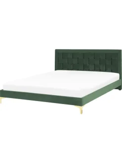 Doppelbett LIMOUX in Grün - (W) 167 x (H) 97 x (L) 213 cm