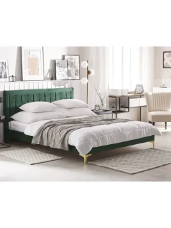 Doppelbett LIMOUX in Grün - (W) 167 x (H) 97 x (L) 213 cm