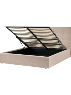 Doppelbett LORIENT in Beige - (W) 177 x (H) 112 x (L) 216 cm