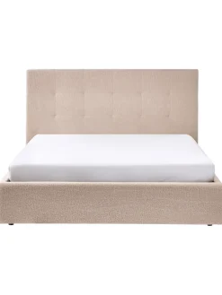 Doppelbett LORIENT in Beige - (W) 177 x (H) 112 x (L) 216 cm