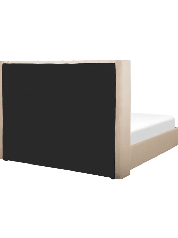 Doppelbett LUBBON in Beige/Silber - (W) 210 x (H) 144 x (L) 217 cm