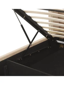 Doppelbett LUBBON in Beige/Silber - (W) 210 x (H) 144 x (L) 217 cm