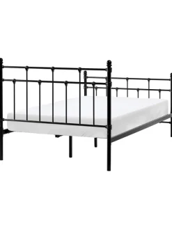 Doppelbett LYNX in Schwarz - (W) 121 x (H) 110 x (L) 209 cm
