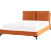 Doppelbett MELLE in Orange/Schwarz - (W) 156 x (H) 95 x (L) 233 cm
