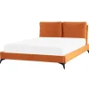 Doppelbett MELLE in Orange/Schwarz - (W) 176 x (H) 95 x (L) 233 cm