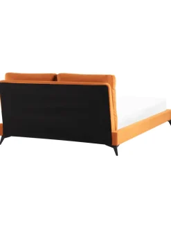 Doppelbett MELLE in Orange/Schwarz - (W) 176 x (H) 95 x (L) 233 cm