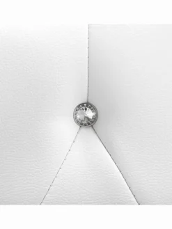 Doppelbett METZ in Weiß/Silber - (W) 185 x (H) 92 x (L) 214 cm