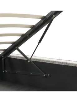 Doppelbett MOISSAC in Schwarz/Weiß - (W) 177 x (H) 108 x (L) 224 cm