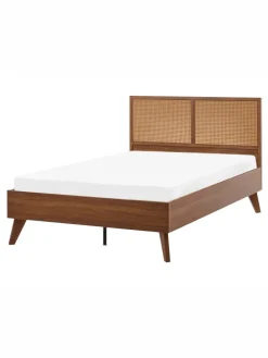 Doppelbett MONPAZIER in Braun - (W) 125 x (H) 99 x (L) 208 cm