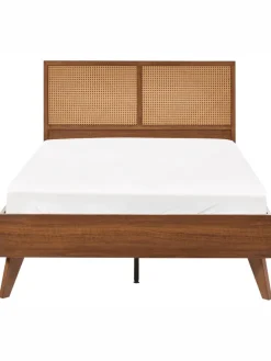 Doppelbett MONPAZIER in Braun - (W) 125 x (H) 99 x (L) 208 cm