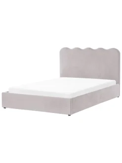 Doppelbett NANTERRE in Beige/Grau - (W) 147 x (H) 104 x (L) 215 cm