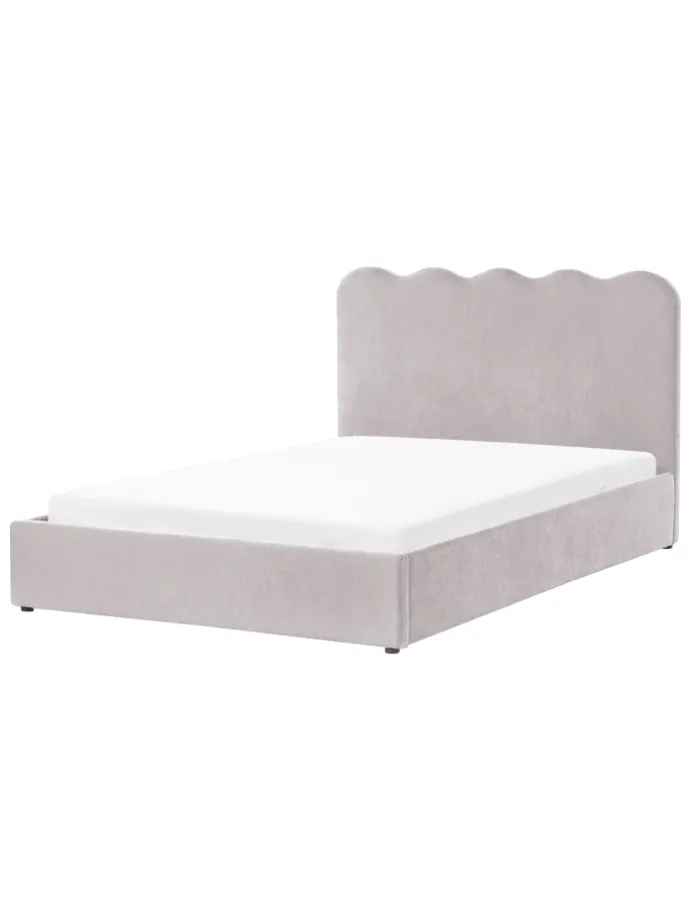 Doppelbett NANTERRE in Beige/Grau - (W) 147 x (H) 104 x (L) 215 cm