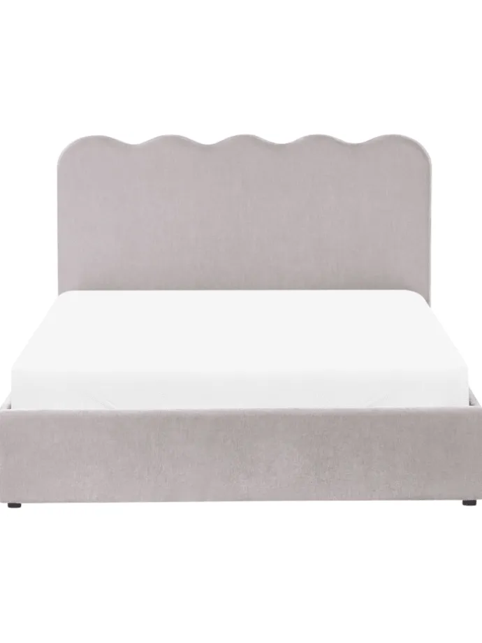 Doppelbett NANTERRE in Beige/Grau - (W) 147 x (H) 104 x (L) 215 cm
