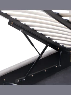 Doppelbett NANTERRE in Beige/Grau - (W) 147 x (H) 104 x (L) 215 cm