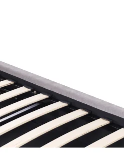 Doppelbett NANTERRE in Beige/Grau - (W) 147 x (H) 104 x (L) 215 cm