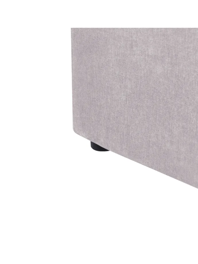 Doppelbett NANTERRE in Beige/Grau - (W) 147 x (H) 104 x (L) 215 cm