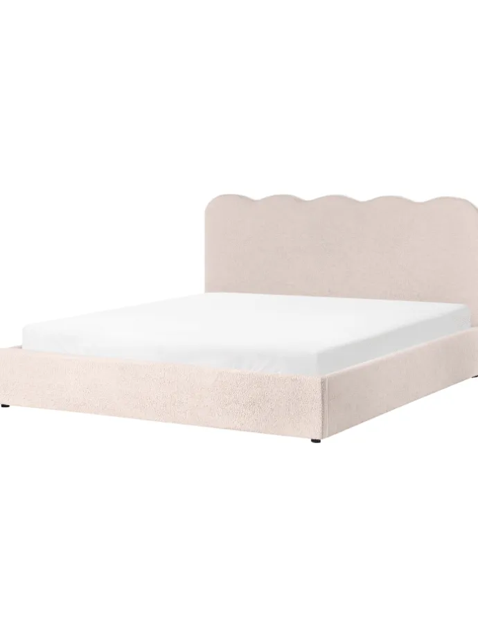 Doppelbett NANTERRE in Beige - (W) 187 x (H) 104 x (L) 215 cm