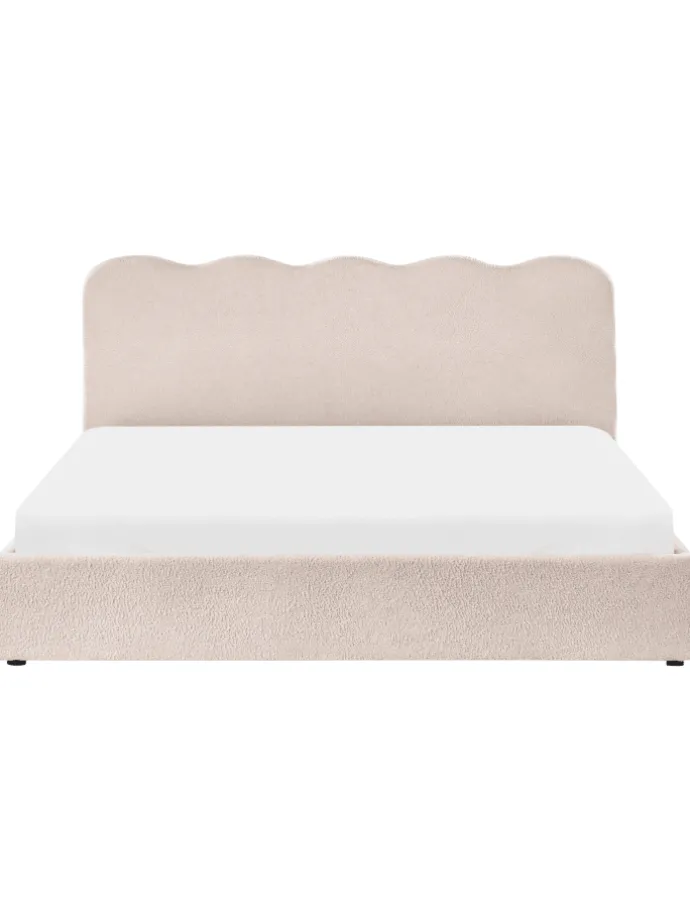 Doppelbett NANTERRE in Beige - (W) 187 x (H) 104 x (L) 215 cm