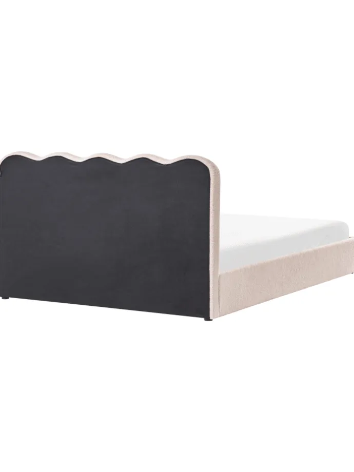 Doppelbett NANTERRE in Beige - (W) 187 x (H) 104 x (L) 215 cm