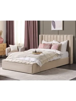 Doppelbett NOYERS in Beige - (W) 190 x (H) 132 x (L) 247 cm