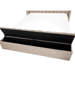 Doppelbett NOYERS in Beige - (W) 190 x (H) 132 x (L) 247 cm