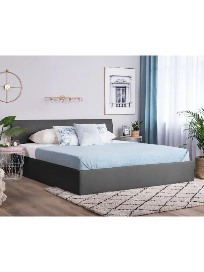 Doppelbett ORBEY in Grau - (W) 197 x (H) 88 x (L) 212 cm