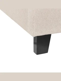 Doppelbett ROANNE in Beige/Braun - (W) 149 x (H) 29 x (L) 211 cm