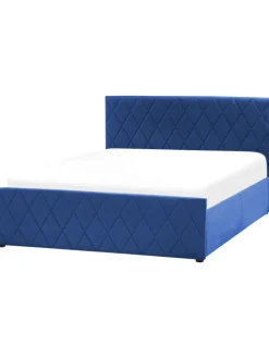 Doppelbett ROCHEFORT in Blau - (W) 150 x (H) 99 x (L) 214 cm