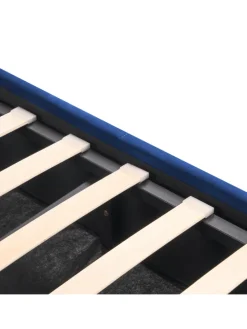 Doppelbett ROCHEFORT in Blau - (W) 150 x (H) 99 x (L) 214 cm