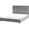 Doppelbett ROUEN in Grau/Schwarz - (W) 166 x (H) 112 x (L) 213 cm