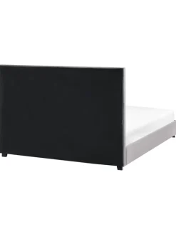 Doppelbett ROUEN in Grau/Schwarz - (W) 166 x (H) 112 x (L) 213 cm