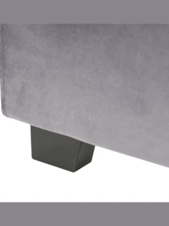 Doppelbett ROUEN in Grau/Schwarz - (W) 166 x (H) 112 x (L) 213 cm