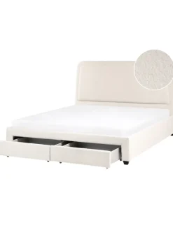 Doppelbett SARDENT in Weiß/Schwarz - (W) 188 x (H) 126 x (L) 213 cm